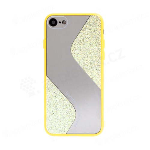 Kryt S line pre Apple iPhone 7 / 8 / SE (2020) / SE (2022) - zrkadlový - plast / guma - zlatý