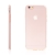 Kryt HOCO pro Apple iPhone 6 / 6S - antiprachová záslepka - tenký gumový průhledný - růžově probarvený