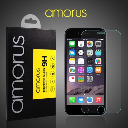 Tvrdené sklo AMORUS pre Apple iPhone 6 / 6S - 2.5D edge - predné - 0,26 mm
