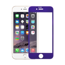 Odolné tvrzené sklo (Tempered Glass) na přední část Apple iPhone 6 / 6S (tl. 0.3mm) - fialový rámeček