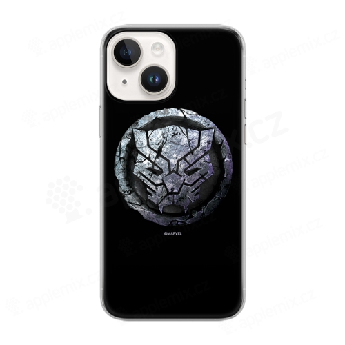 Kryt MARVEL pre Apple iPhone 14 - Black Panther - gumový - čierny