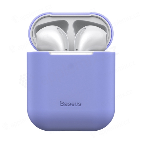 Pouzdro / obal BASEUS pro Apple AirPods - silikonové - fialové