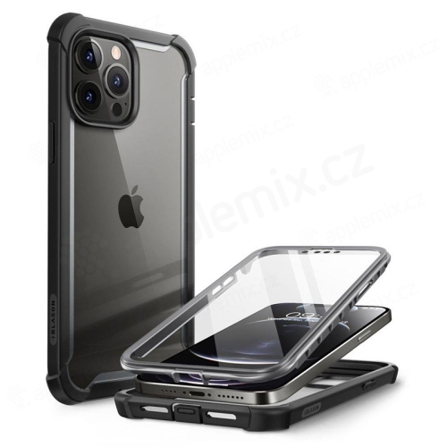 Kryt SUPCASE Ares pre Apple iPhone 13 Pro + tvrdené sklo - odolný - čierny