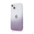 Kryt pre Apple iPhone 13 - farebný prechod - gumový - priehľadný / sivý