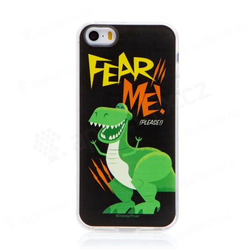 DISNEY kryt pre Apple iPhone 5 / 5S / SE - Toy Story - Dinosaurus Rex - gumový - čierny
