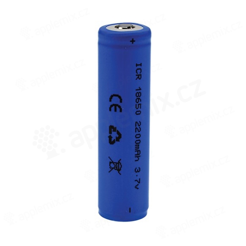 Akumulátor / batéria 18650 Li-Ion 3,7 V, 2200 mAh - dobíjateľná