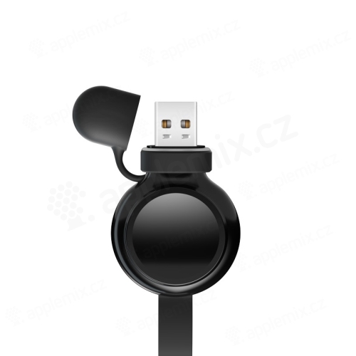 Bezdrôtová nabíjačka XO pre Apple Watch - mini verzia - plast / silikón - čierna