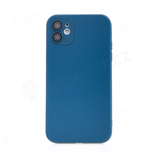 Kryt pro Apple iPhone 11 - gumový / skleněný - tmavě modrý