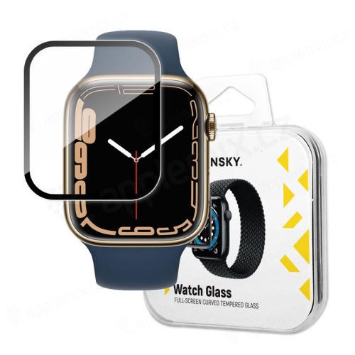 Tvrzené sklo WOZINSKY (Tempered Glass) pro Apple Watch - hybridní 3D - černý rámeček