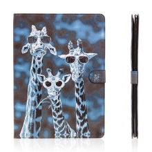 Pouzdro pro Apple iPad Pro 12,9 - stojánek a prostor na doklady - cool žirafy