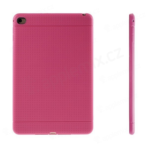 Gumový kryt / puzdro pre Apple iPad mini 4 - bodkované - ružové