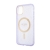 GUESS kryt pre Apple iPhone 11 - plastový / gumový - trblietavý - zlatý / fialový