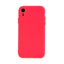 Kryt pro Apple iPhone Xr - příjemný na dotek - silikonový - růžový