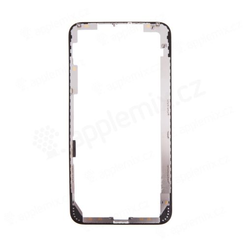 Rámček predného panela pre Apple iPhone Xs Max - plastový - čierny - kvalita A+