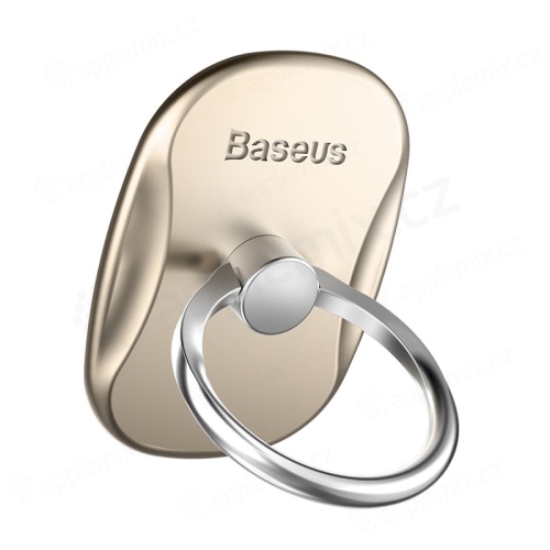 Stojánek / prsten BASEUS pro Apple iPhone - kovový - zlatý / stříbrný
