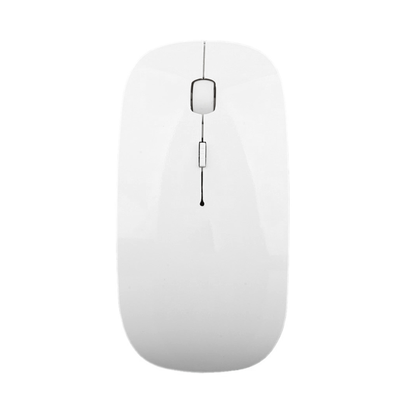 Myš optická bezdrátová - Bluetooth 3.0 - 2x AAA baterie - nízký profil - bílá