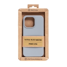 Kryt TACTICAL Velvet Smoothie pro Apple iPhone 13 Pro - příjemný na dotek - silikonový - mlhavě šedý