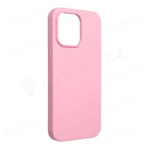 Kryt FORCELL pre Apple iPhone 14 Pro Max - príjemný na dotyk - silikónový - ružový