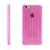 Plastový kryt BASEUS pre Apple iPhone 6 / 6S - výrazná textúra - transparentný ružový