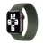 Remienok pre Apple Watch Ultra 49 mm / 45 mm / 44 mm / 42 mm - bez zapínania - nylon - veľkosť S - tmavozelený