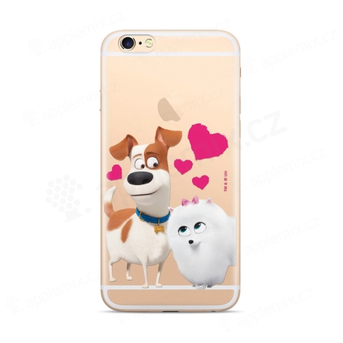 Kryt "Tajný život mazlíčků" pro Apple iPhone 6 / 6S - motiv psů - průhledný