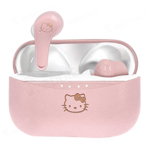 Sluchátka OTL Hello Kitty - Bluetooth bezdrátová - USB-C - špunty - růžová