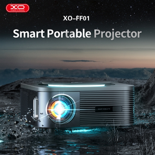 Projektor XO FF-01 - 120" obraz - Android OS - 3800lm - Wifi - reproduktory - černý