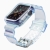 Kryt / puzdro pre Apple Watch 4 / 5 / 6 / SE 40 mm + remienok - zmena farby na slnku - gumový - modrý