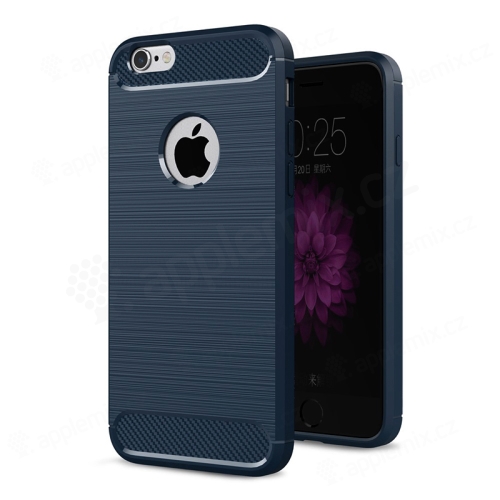 Kryt pre Apple iPhone 6 / 6s - odolný - gumový - modrý