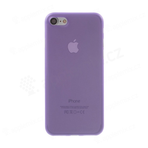 Kryt / obal pro Apple iPhone 7 / 8 / SE (2020) / SE (2022) - ochrana čočky - ultratenký - plastový - matný - fialový