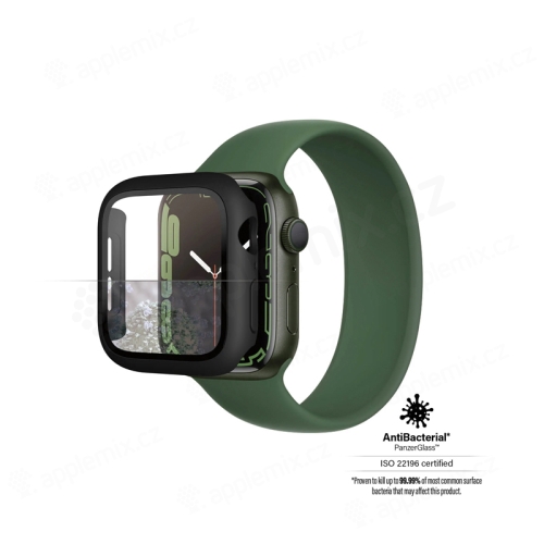 Tvrdené sklo + rámik PANZERGLASS pre Apple Watch 41 mm Series 8 / 7 - čierny rámik
