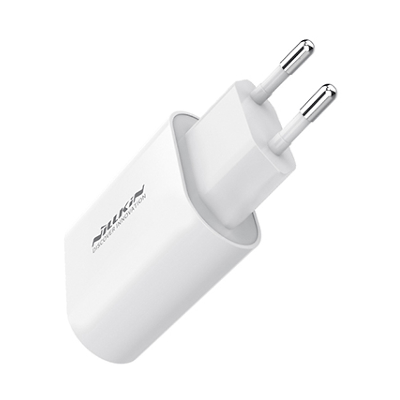 18W EU napájecí adaptér / nabíječka NILLKIN - rychlonabíjecí - USB-C pro Apple iPhone / iPad - bílý