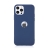 Kryt FORCELL Soft pre Apple iPhone 12 / 12 Pro - gumový - s výrezom pre logo - tmavomodrý