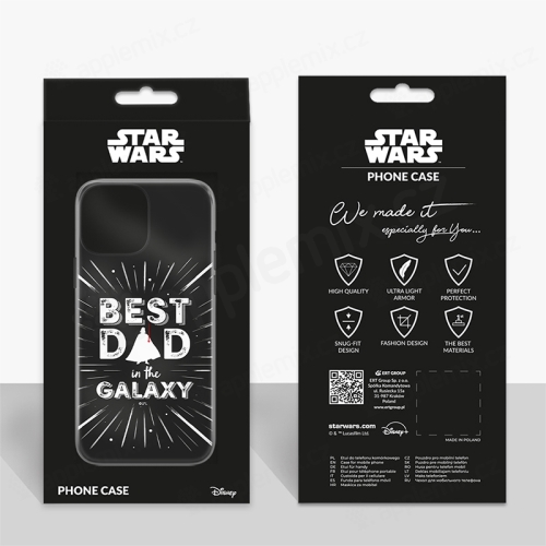 Kryt STAR WARS pro Apple iPhone 5 / 5S / SE - Best Dad In The Galaxy - gumový