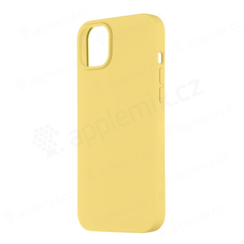 Kryt TACTICAL Velvet Smoothie pre Apple iPhone 14 Plus - príjemný na dotyk - silikónový - banánovo žltý