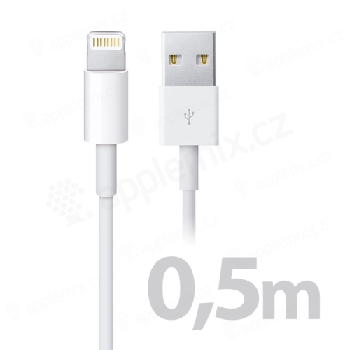 Originálny kábel Apple USB s konektorom Lightning (0,5 m) - biely