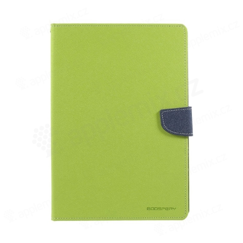 Pouzdro MERCURY Fancy Diary pro Apple iPad 9,7 (2017-2018) - stojánek a prostor na doklady - zelené / modré