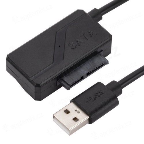 Redukce / adaptér / přepojka USB-A na SATA 6+7 pin pro optickou mechaniku - 15cm