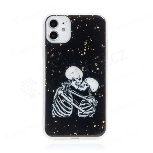 Kryt pre Apple iPhone 11 - gumový - skeletons in love