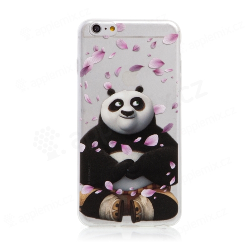 Kryt Kung Fu Panda pre Apple iPhone 6 Plus / 6S Plus - gumový - Po a okvetné lístky