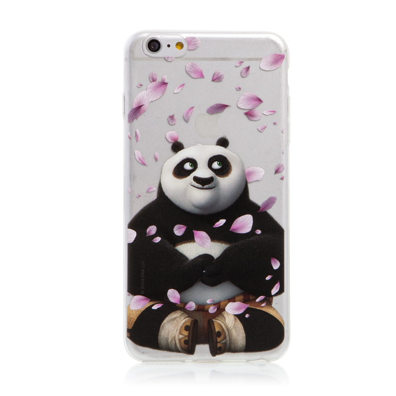 Kryt Kung Fu Panda pro Apple iPhone 6 Plus / 6S Plus - gumový - Po a okvětní lístky; DWPCKFPAN156