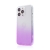 Kryt pre Apple iPhone 13 Pro - farebný prechod - gumový - priehľadný / fialový
