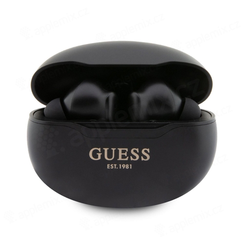 Sluchátka GUESS - TWS bezdrátová - Bluetooth 5.3 - špunty - voděodolná - černá