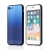 Kryt pro Apple iPhone 7 / 8 / SE (2020) / SE (2022) - barevný přechod a lesklý efekt - gumový / skleněný - modrý