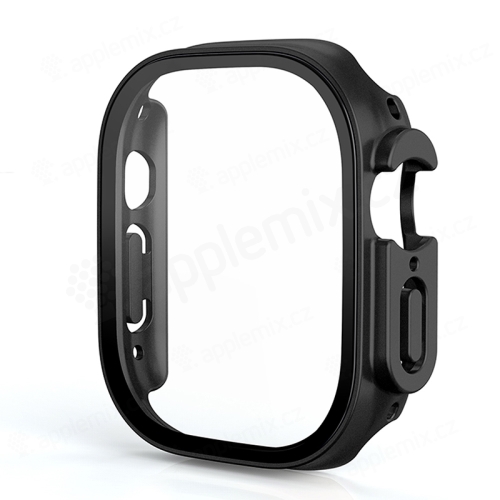 Tvrzené sklo + rámeček pro Apple Watch Ultra 49mm - černý