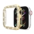 Kryt / šnúrka pre Apple Watch 44 mm Series 4 / 5 / 6 / SE - s kamienkami - plast - zlatá