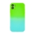 Kryt pro Apple iPhone 11 - barevný přechod - ochrana čoček kamery - gumový - modrý / zelený