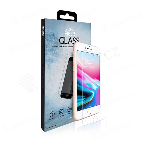 Tvrzené sklo (Tempered Glass) EIGER pro Apple iPhone 6 / 6S / 7 / 8 / SE (2020) - na přední část - odolné - 0,3mm