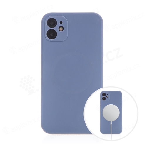 Kryt pro Apple iPhone 11 - MagSafe magnety - silikonový - levandulově modrý