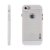 Kryt SLiCOO pro Apple iPhone 7 / 8 gumový / bílý plastový rámeček - broušený vzor - průhledný